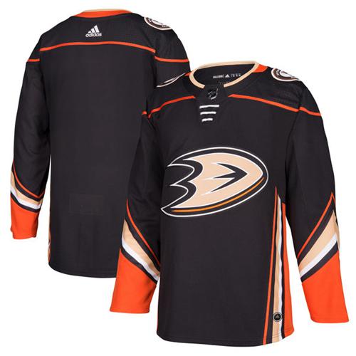 Adidas Ducks Blank Black Home Authentic Stitched NHL Jersey